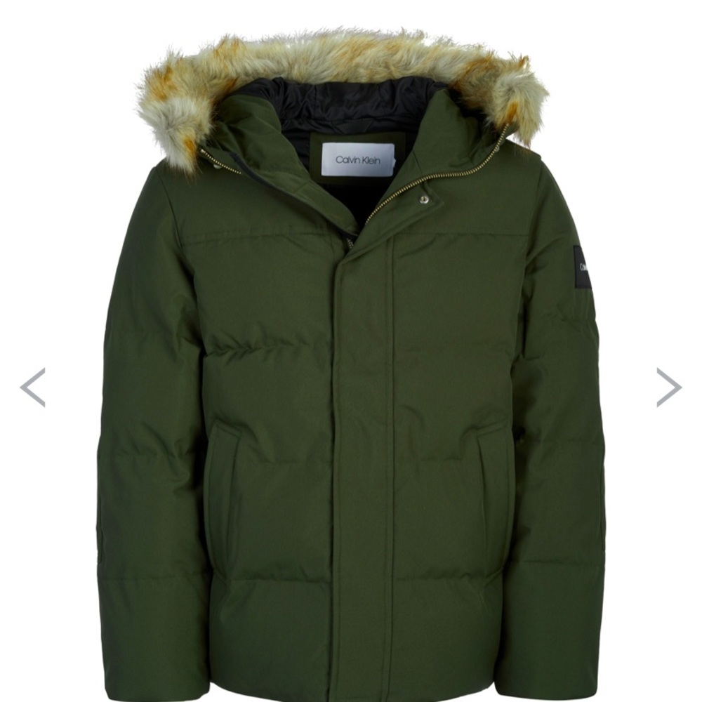 Nwt olive green Calvin Klein coat
